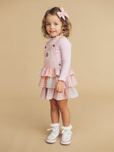 Load image into Gallery viewer, HUXBABY RAINBOW CHECK FRILL OVERALL DRESS

