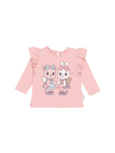 Load image into Gallery viewer, HUXBABY FAIRY FRIENDS FRILL TOP
