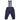 DESIGNER KIDZ FINLEY LINEN SUSPENDER PANTS NAVY