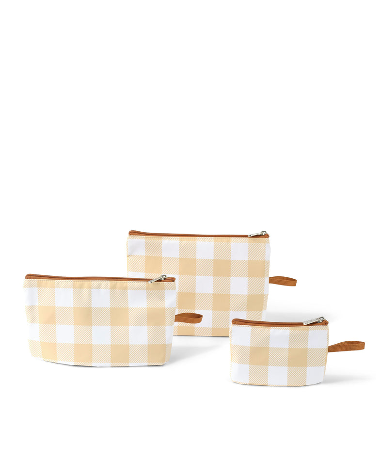 OIOI PACKING TRIO GINGHAM BEIGE