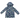 KORANGO BEAR PRINT COLOUR CHANGE SHERPA LINED RAINCOAT CHARCOAL