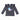 KORANGO FRILL BIRD STRIPED TOP NAVY