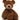 GUND PINCHY BEAR BROWN 43CM