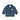 HUX CLASSIC STRIPE COLLAR KNIT CARDIGAN VINTAGE BLUE/FOREST